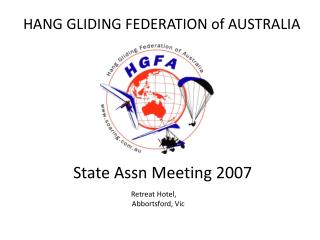 HANG GLIDING FEDERATION of AUSTRALIA