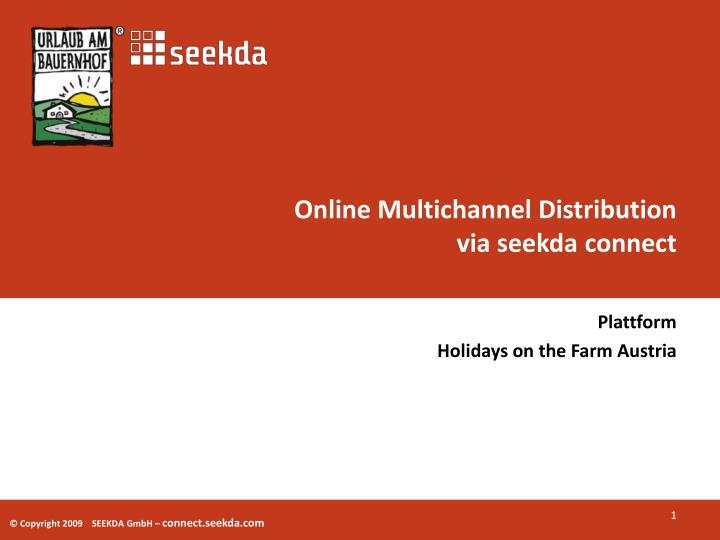 online multichannel distribution via seekda connect