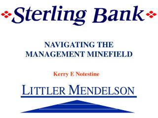 NAVIGATING THE MANAGEMENT MINEFIELD