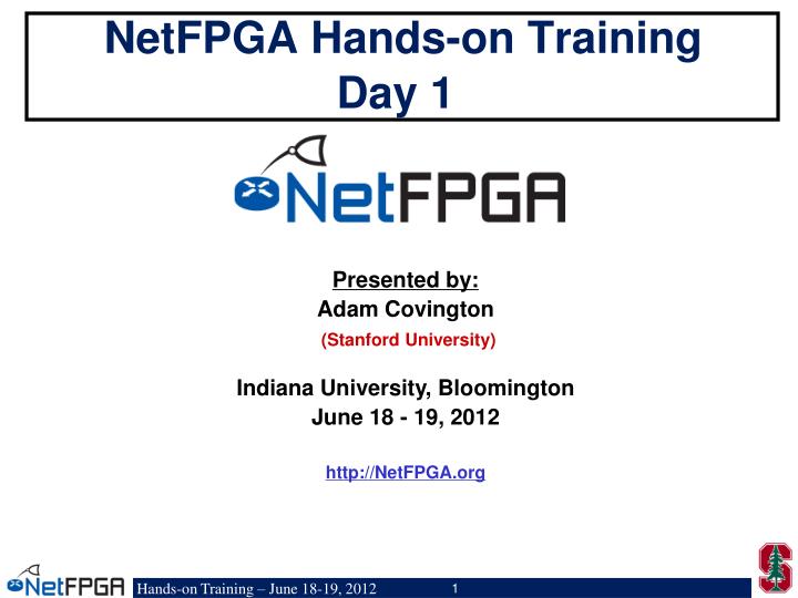 netfpga hands on training day 1
