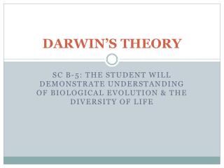 darwin s theory