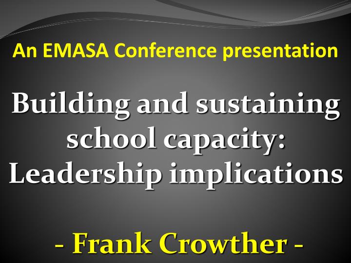 an emasa conference presentation