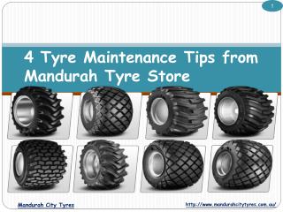 4 Tyre Maintenance Tips from Mandurah Tyre Store