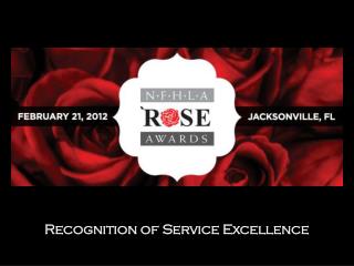 Recognition of Service Excellence