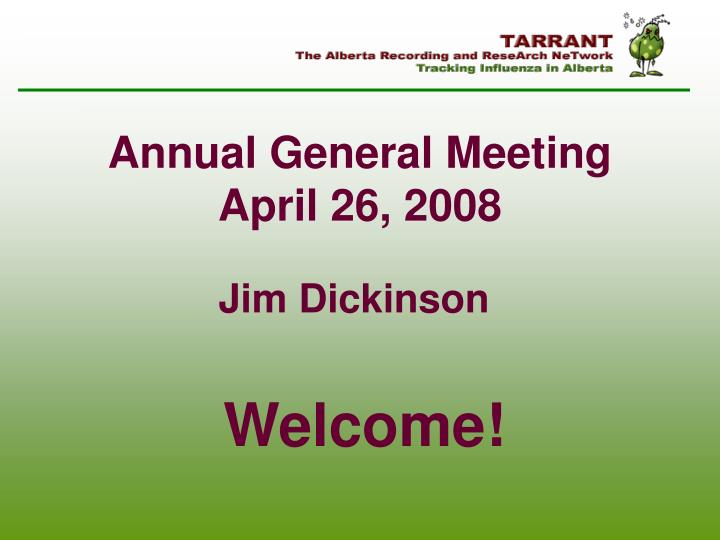 annual general meeting april 26 2008
