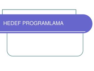 hedef programlama