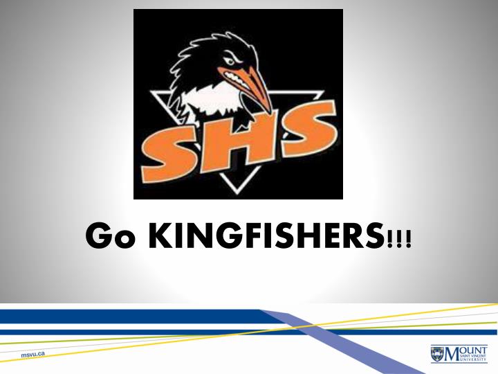 go kingfishers