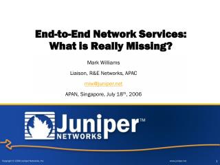 End-to-End Network Services: What is Really Missing?