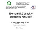 Ekonomické aspekty statistické regulace - slide 1