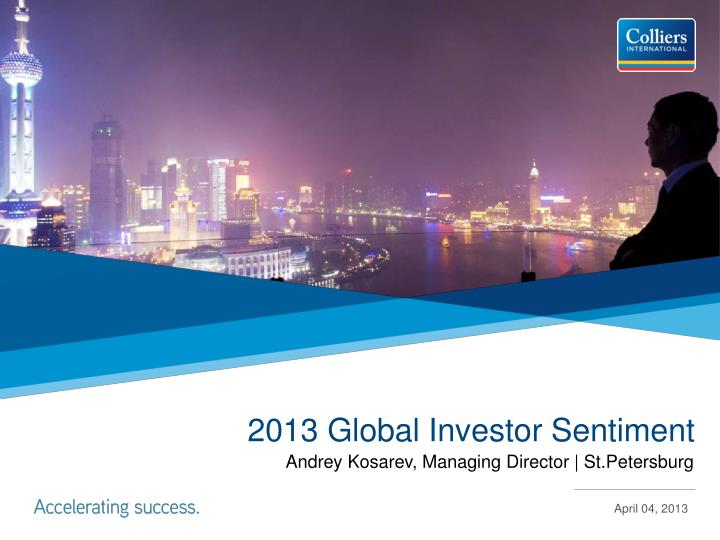 2013 global investor sentiment