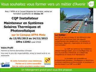 vous souhaitez vous former vers un m tier d avenir