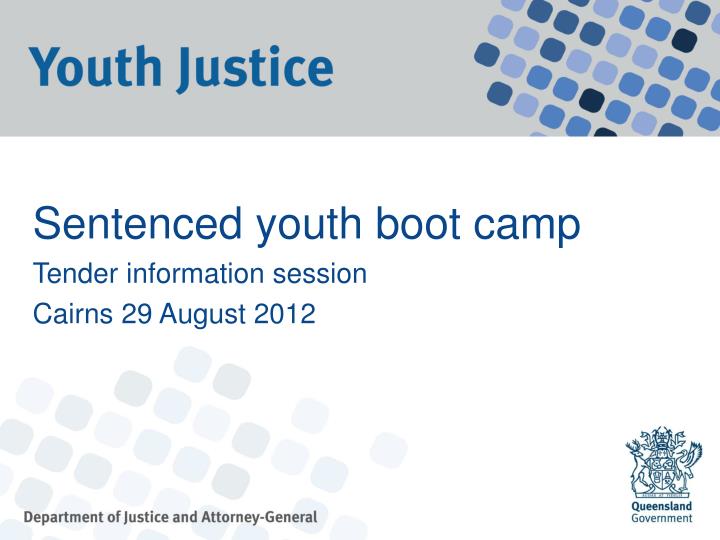 sentenced youth boot camp