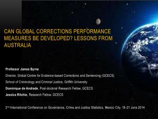 Can global corrections performance measures be developed? Lessons from Australia