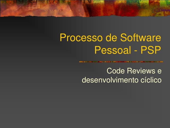 processo de software pessoal psp