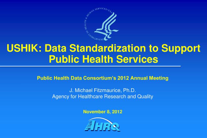 ushik data standardization to support public health services