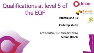 Qualifications at level 5 of the EQF