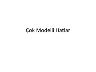 ok modelli hatlar