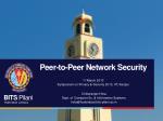 Peer-to-Peer Network Security