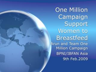 One Million Campaign Support Women to Breastfeed