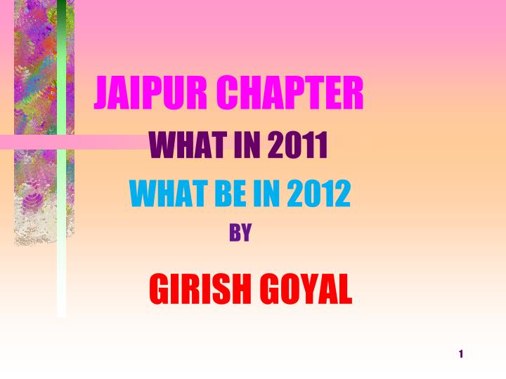 jaipur chapter