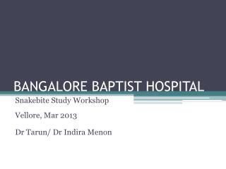 BANGALORE BAPTIST HOSPITAL