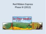 Red Ribbon Express Phase III: Districts in Rajasthan Overview - slide 1