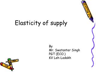 Elasticity of supply