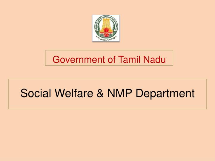 social welfare nmp department