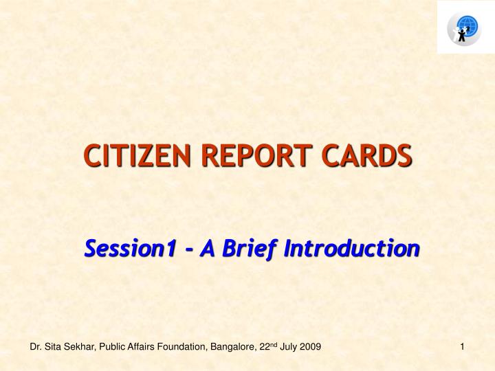 citizen report cards