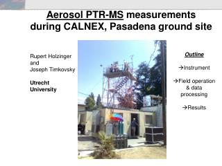 Aerosol PTR-MS measurements during CALNEX, Pasadena ground site