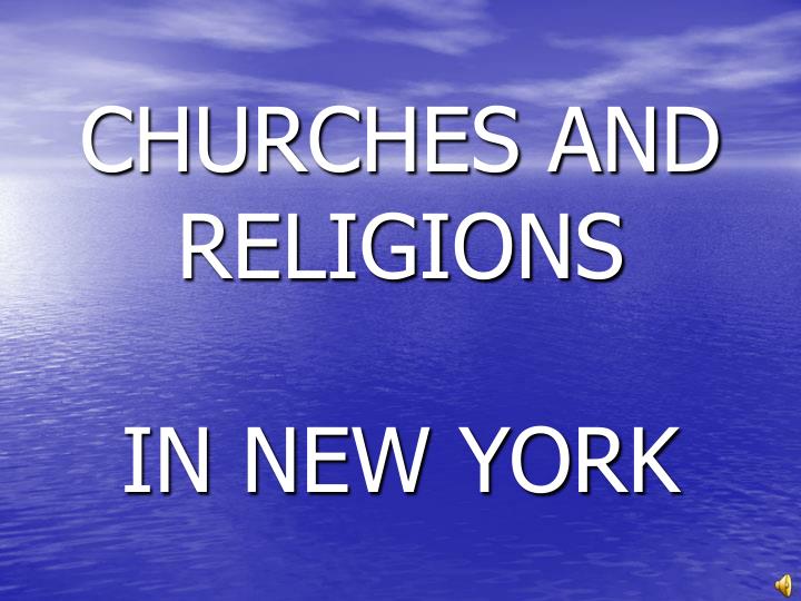 churches and religions in new york