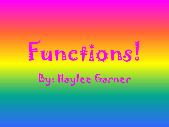 functions