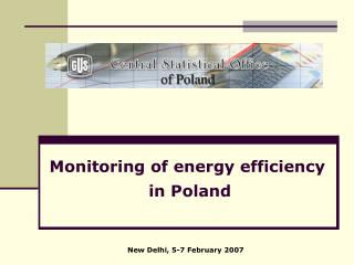 Monitoring of energy efficiency in Poland