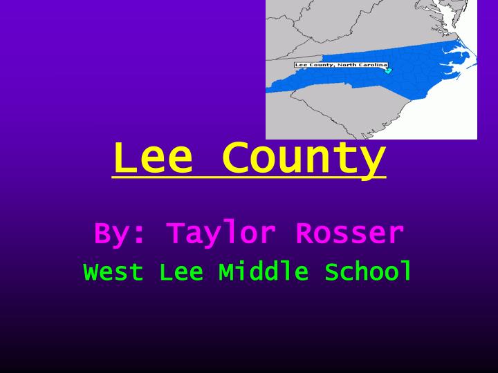 lee county