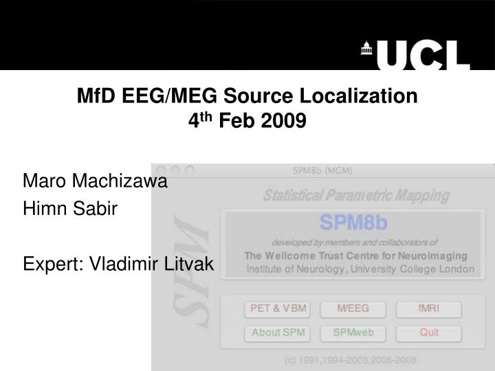 mfd eeg meg source localization 4 th feb 2009