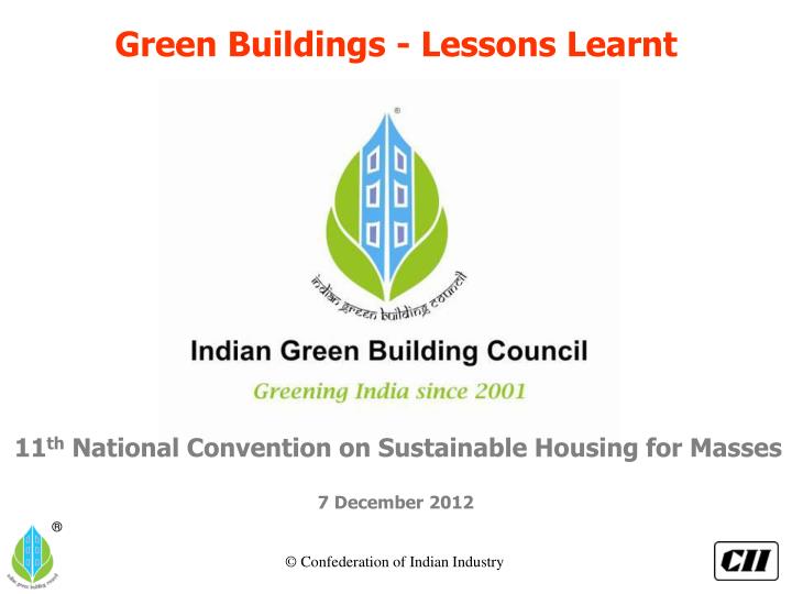 green buildings lessons learnt