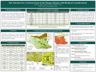 5. Site Recommendation and Cartographic Model