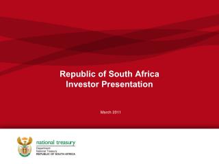 Republic of South Africa Investor Presentation