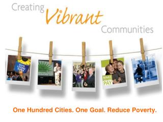 One Hundred Cities. One Goal. Reduce Poverty.