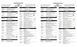 NORTH HALTON/ ERIN DISTRICT 25