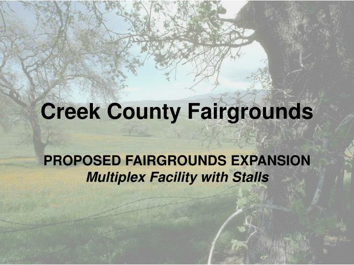 creek county fairgrounds