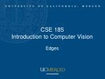CSE 185 Introduction to Computer Vision