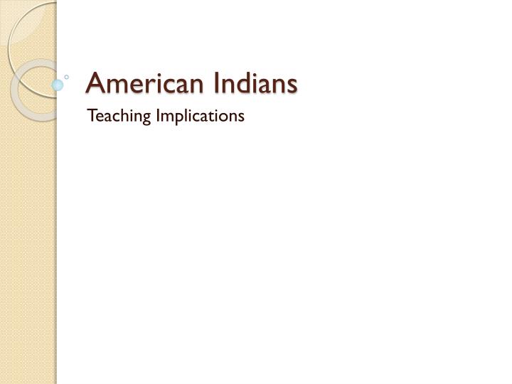 american indians