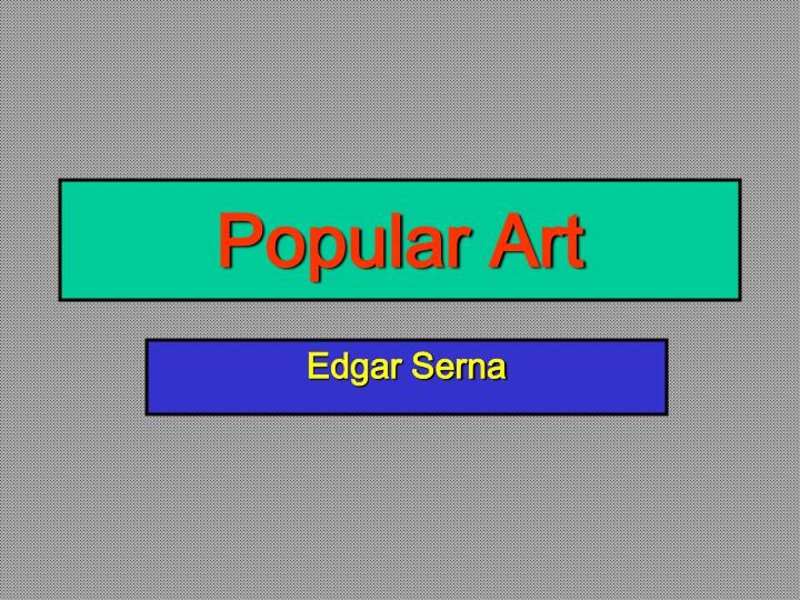 popular art