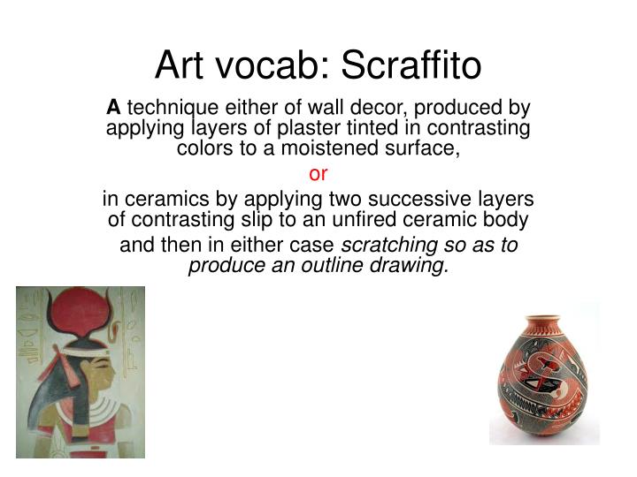 art vocab scraffito