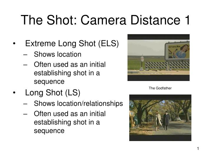the shot camera distance 1