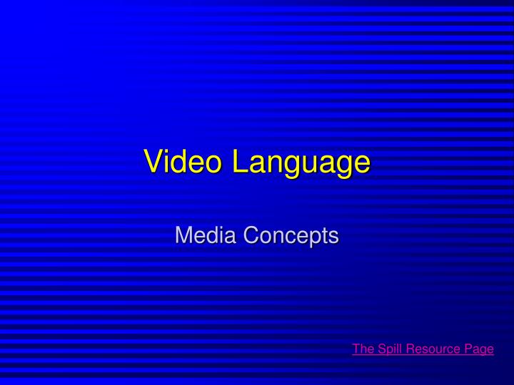 video language