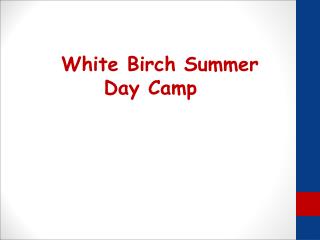 White Birch Summer Day Camp