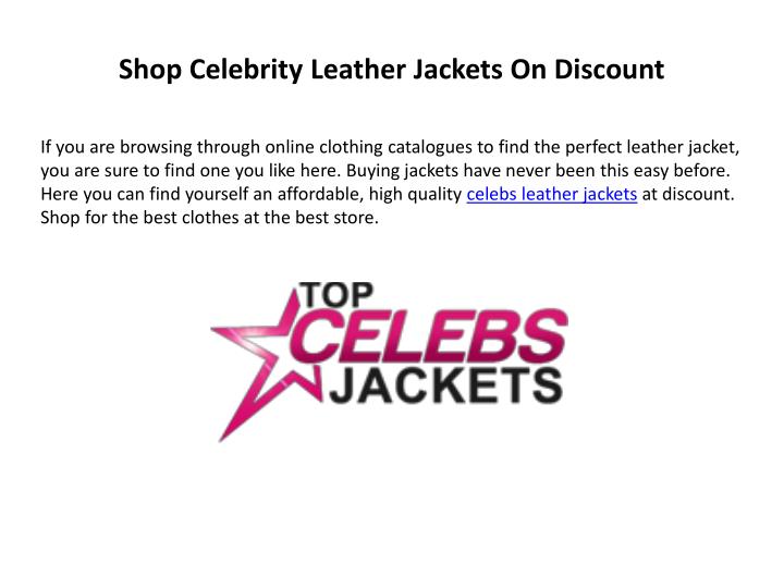 shop celebrity leather jackets on discount
