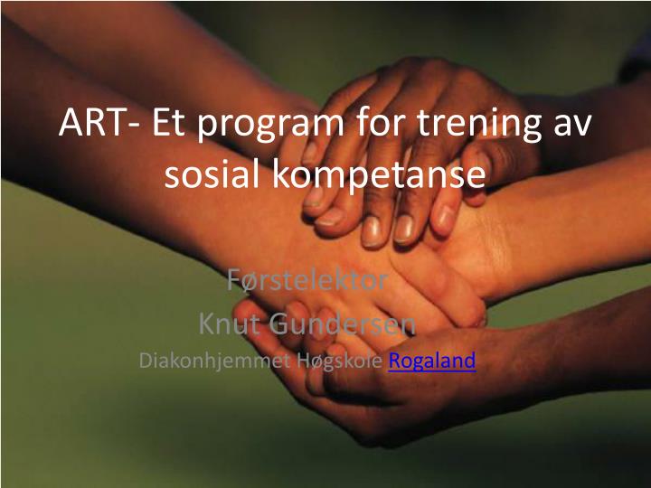 art et program for trening av sosial kompetanse